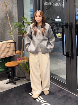 「アイテム（サンダル）」を使った、satsukiさん（レディース・157cm）の秋コーディネート