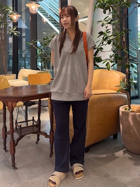 「MIDIUMISOLID（ミディウミソリッド）のアイテム」を使った、satsukiさん（レディース・157cm）の夏コーディネート