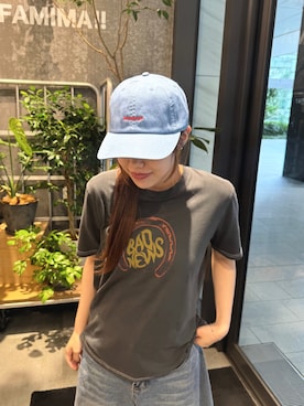 「devadurga（デヴァドゥルガ）のアイテム（キャップ）」を使った、satsukiさん（レディース・157cm）の夏コーディネート