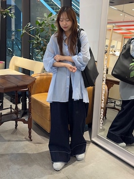 「キレイめコーデ」｜「アイテム（サンダル）」を使った、satsukiさん（レディース・157cm）の秋コーディネート