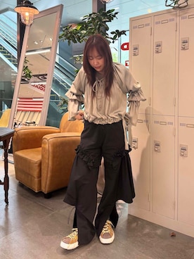 「MIDIUMISOLID（ミディウミソリッド）のアイテム」を使った、satsukiさん（レディース・157cm）の春コーディネート