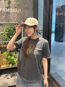 「devadurga（デヴァドゥルガ）のアイテム（キャップ）」を使った、satsukiさん（レディース・157cm）の夏コーディネート