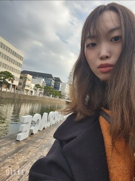 「Honeys（ハニーズ）のアイテム（ジャケット/アウター）」を使った、namiさん（レディース・161cm）の冬コーディネート