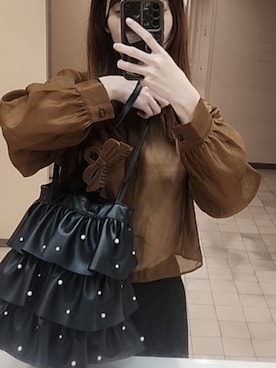 「Honeys（ハニーズ）のアイテム」を使った、namiさん（レディース・162cm）の秋コーディネート