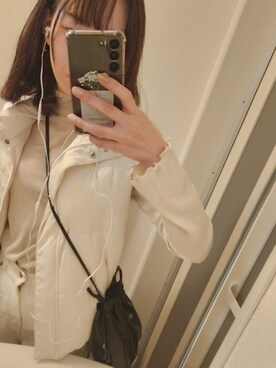 「Honeys（ハニーズ）のアイテム（ベスト）」を使った、namiさん（レディース・161cm）の冬コーディネート