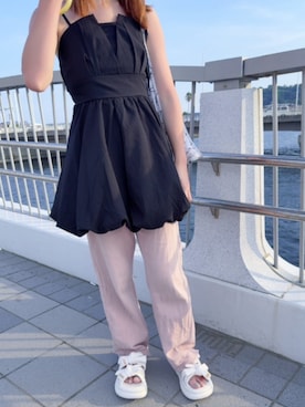 「GRL（グレイル）のアイテム（サンダル）」を使った、namiさん（レディース・162cm）の夏コーディネート