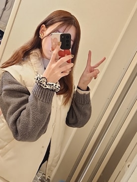 「Honeys（ハニーズ）のアイテム（ジャケット/アウター）」を使った、namiさん（レディース・161cm）の冬コーディネート