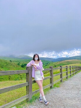 「AIR SPACE（エアースペース）のアイテム（トップス）」を使った、Lauren .Tさん（レディース・168cm）の秋コーディネート