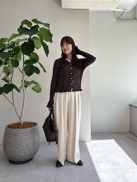 「CAPRICIEUX LE'MAGE（カプリシューレマージュ）のアイテム（トートバッグ）」を使った、misaki_lemageさん（レディース・158cm）の夏コーディネート