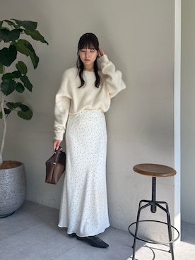 「CAPRICIEUX LE'MAGE（カプリシューレマージュ）のアイテム（トートバッグ）」を使った、misaki_lemageさん（レディース・158cm）の夏コーディネート