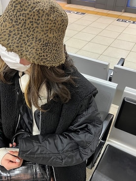 「アイテム（ヘッドフォン/イヤホン）」を使った、senaさん（レディース・153cm）の冬コーディネート