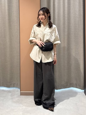 「LOWRYS FARM（ローリーズファーム）のニットパンプス 635642（パンプス、その他）」を使った、hinaさん（レディース・156cm）の春コーディネート