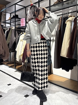 hinaさん（レディース・156cm）の冬コーディネート