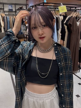 「アイテム（スウェットパンツ）」を使った、hinaさん（レディース・156cm・20代）の秋コーディネート