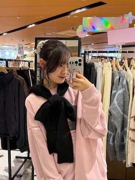 「アイテム（スウェット）」を使った、hinaさん（レディース・156cm・20代）の冬コーディネート