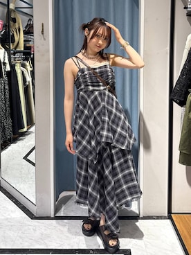 「アイテム（ボストンバッグ）」を使った、hinaさん（レディース・156cm・20代）の夏コーディネート