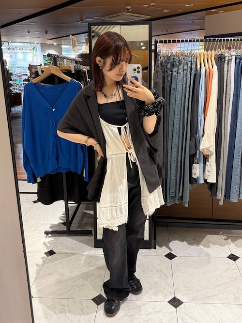 LOWRYS FARM｜2WAYコットンレースミニワンピース | Rakuten