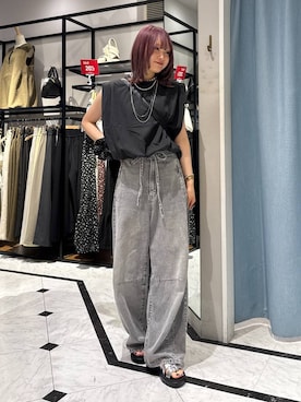 「LOWRYS FARM（ローリーズファーム）のカンドウフィットグルカ 283656（サンダル）」を使った、hinaさん（レディース・156cm・20代）の夏コーディネート