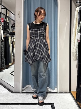 「アイテム（シュシュ）」を使った、hinaさん（レディース・156cm・20代）の夏コーディネート