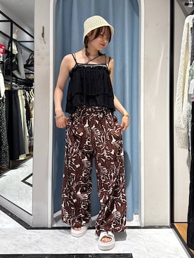 「海」｜「アイテム（パンツ）」を使った、hinaさん（レディース・156cm）の夏コーディネート