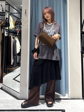 「アイテム（ヘアゴム）」を使った、hinaさん（レディース・156cm）の夏コーディネート