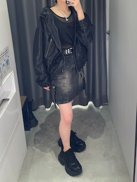 「PAGEBOY（ページボーイ）のアイテム（ブルゾン）」を使った、Ruuさん（レディース・158cm）の春コーディネート