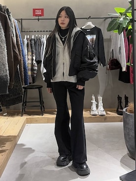 Ruuさん（レディース・158cm）の冬コーディネート