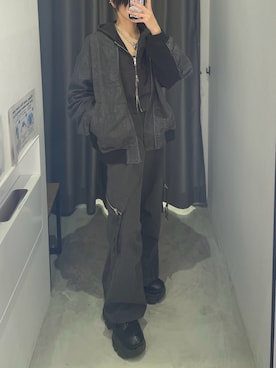 「PAGEBOY（ページボーイ）のアイテム（ジャケット/アウター）」を使った、Ruuさん（骨格ナチュラル・レディース・158cm）の冬コーディネート