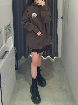 Ruuさん（レディース・158cm）の冬コーディネート