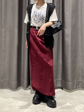 「アイテム（ベスト）」を使った、Ruuさん（骨格ナチュラル・レディース・158cm）の夏コーディネート