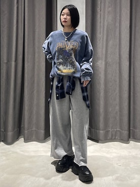 「アイテム（スウェット）」を使った、Ruuさん（レディース・158cm・20代）の秋コーディネート