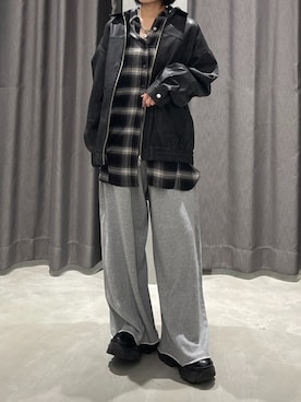 「アイテム（ブルゾン）」を使った、Ruuさん（レディース・158cm）の秋コーディネート