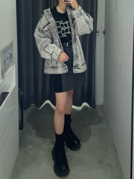 「PAGEBOY（ページボーイ）のアイテム（ジャケット/アウター）」を使った、Ruuさん（骨格ナチュラル・レディース・158cm）の冬コーディネート