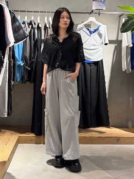 「PAGEBOY（ページボーイ）のアイテム」を使った、Ruuさん（レディース・158cm）の夏コーディネート