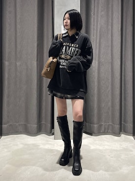 「アイテム（スウェット）」を使った、Ruuさん（レディース・158cm・20代）の秋コーディネート