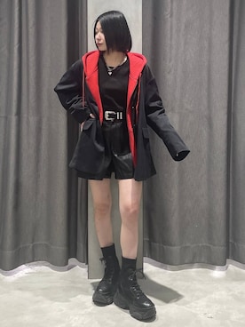 「PAGEBOY（ページボーイ）の【セットアップ対応】チェックMIXジャケット 《2サイズ展開》（テーラードジャケット）」を使った、Ruuさん（レディース・158cm）の秋コーディネート