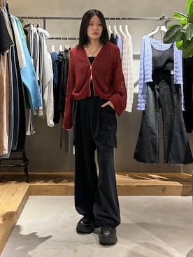 「PAGEBOY（ページボーイ）のアイテム（パンツ）」を使った、Ruuさん（レディース・158cm）の春コーディネート