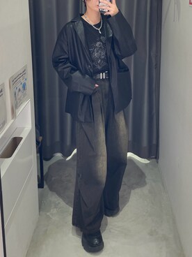「PAGEBOY（ページボーイ）のアイテム（ジャケット/アウター）」を使った、Ruuさん（骨格ナチュラル・レディース・158cm）の冬コーディネート