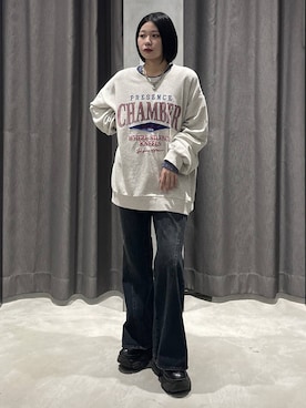 「アイテム（スウェット）」を使った、Ruuさん（レディース・158cm・20代）の秋コーディネート