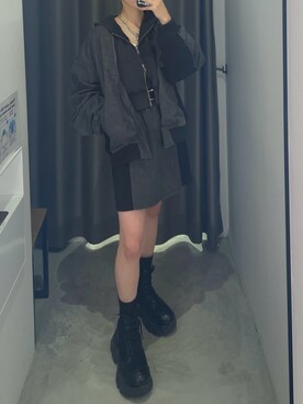 「PAGEBOY（ページボーイ）のアイテム（ジャケット/アウター）」を使った、Ruuさん（骨格ナチュラル・レディース・158cm）の冬コーディネート