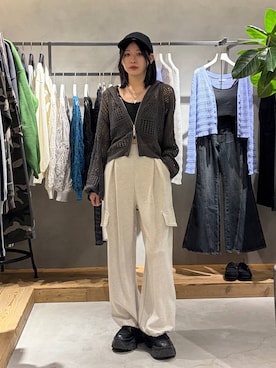 「PAGEBOY（ページボーイ）のアイテム（パンツ）」を使った、Ruuさん（レディース・158cm）の春コーディネート