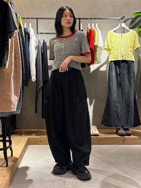 「PAGEBOY（ページボーイ）のアイテム（トップス）」を使った、Ruuさん（レディース・158cm）の春コーディネート