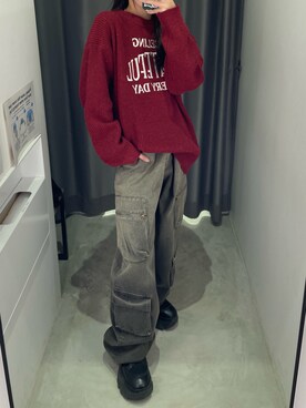 Ruuさん（レディース・158cm）の冬コーディネート