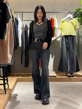 「PAGEBOY（ページボーイ）のアイテム（パンツ）」を使った、Ruuさん（レディース・158cm）の春コーディネート