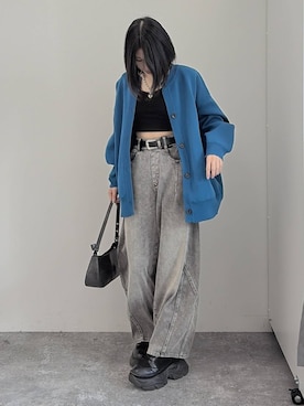 Ruuさん（レディース・158cm）の冬コーディネート