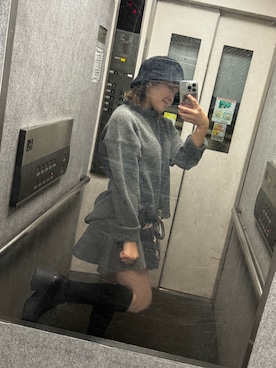 「アイテム（帽子）」を使った、YUさん（レディース・150cm）の秋コーディネート