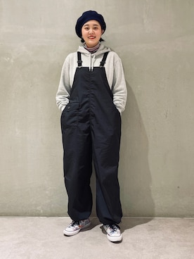 「arth」｜「アイテム（サロペット/オーバーオール）」を使った、chihi.sさん（レディース・167cm）の冬コーディネート