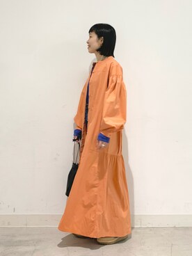 「So_lemn（ソレム）のアイテム」を使った、つなしまあゆみさん（レディース・153cm）の春コーディネート