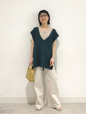 「ROLLA'S（ローラス）のアイテム」を使った、つなしまあゆみさん（レディース・153cm）の春コーディネート