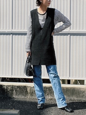 「Re:EDIT（リエディ）の足袋ブーツ（ブーツ）」を使った、Koharu.uさん（レディース・164cm）の秋コーディネート